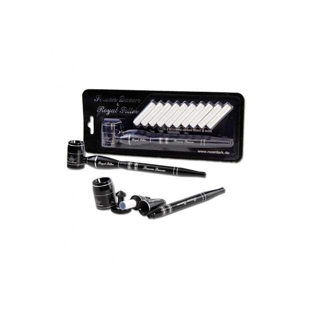 Screen Queen Pfeife mit Royal Filter Adapter L170mm diverse Farben Schwarz