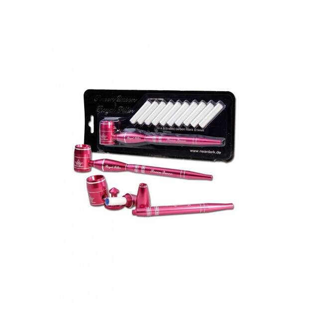 Screen Queen Pfeife mit Royal Filter Adapter L170mm diverse Farben Rot