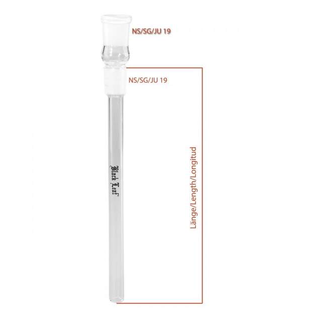 Black Leaf Glas Adapter (Chillum) NS 18/18 L 260mm