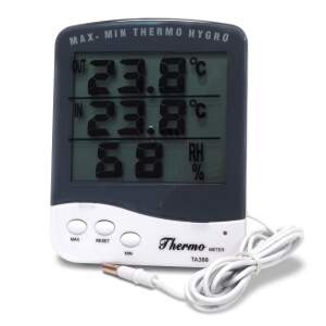 Digitales Premium Min-Max Thermo-/ Hygrometer Weiß