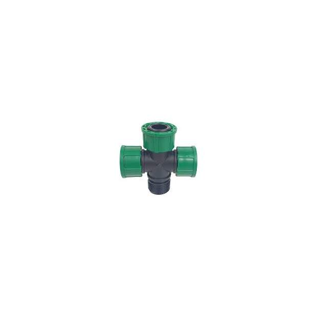 Irritec Connector Kreuz 3x 1" IN / 1x 1" OUT