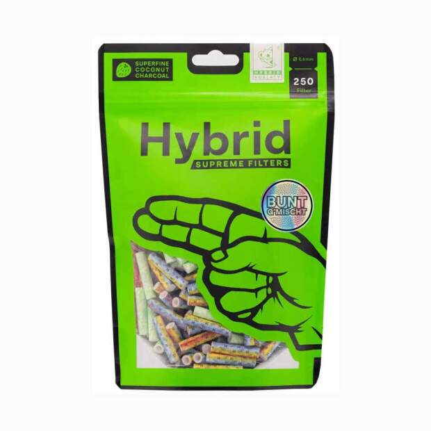 Hybrid Supreme Filter 6,4 mm "Bunt G´mischt" 250 Stk