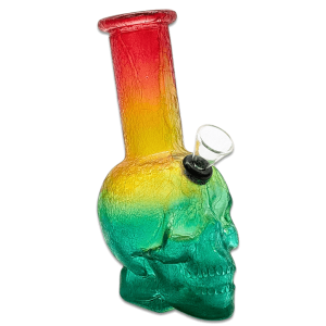 Jelly Joker Glasbong Totenkopf Rasta Skull