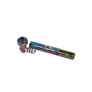 Jelly Joker Handpfeife aus Glas mit Metallkopf inkl....