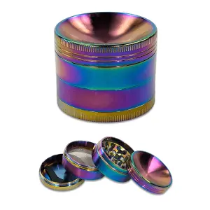 Jelly Joker 4-teiliger Metall-Curved-Grinder - Rainbow -...