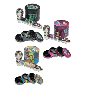 Jelly Joker Set R&M Pfeife und Grinder 40mm