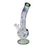 Black Leaf Glasbong Green Purple Leaves Icebong gebogen