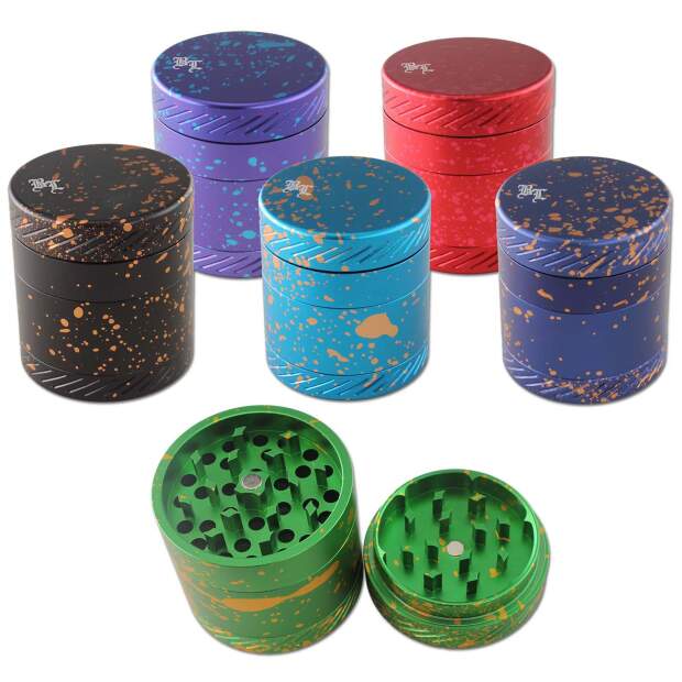 Black Leaf Alu Grinder 4-tlg. Ø 50/44mm H 56mm