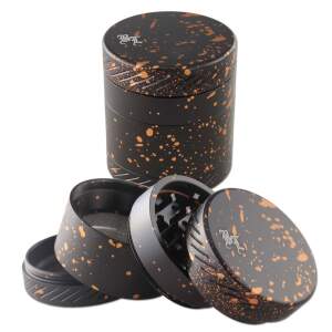 Black Leaf Alu Grinder 4-tlg. schwarz Ø 50/44mm H...