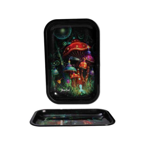 Black Leaf Rolling Tray