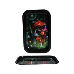 Black Leaf Rolling Tray