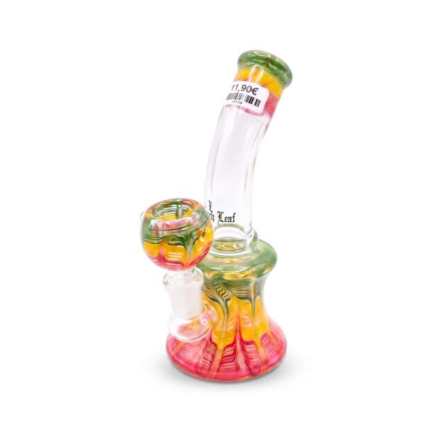 Black Leaf Mini-Bubbler rasta H 160mm Ø 72/25mm NS 14