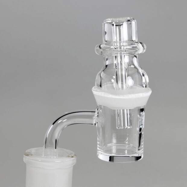 Black Leaf Quarz-Banger mit Carb Cap NS 19 Ø 33/22mm Ansatz 90°