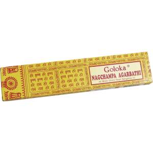 Räucherstäbchen Goloka Nag Champa Gelb 16g