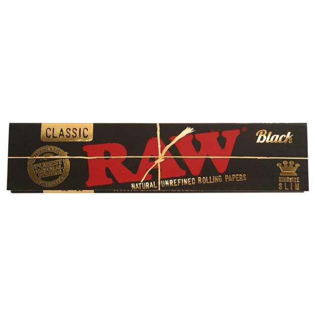 RAW Black Papers King Size Slim Extra Fine 1 Stk