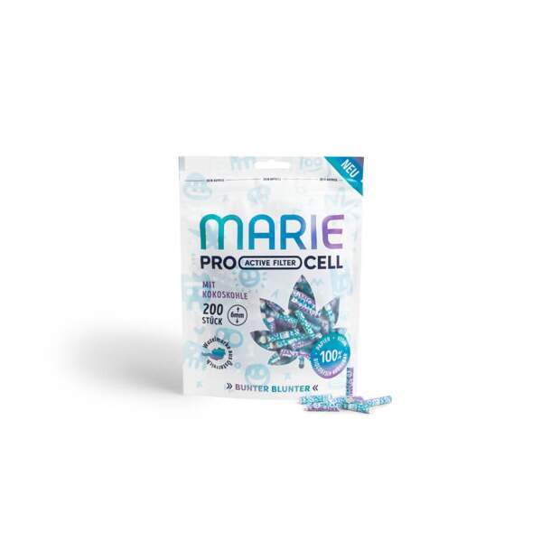 Marie Pro Cell Aktivkohlefilter Bunter Blunter 200 Stk.