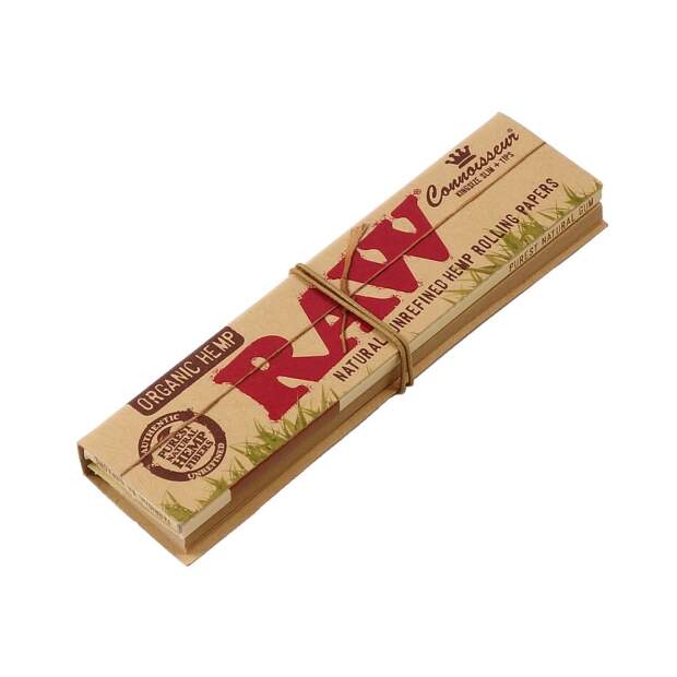 RAW Organic Hemp Connoisseur Papers KSS mit Tips