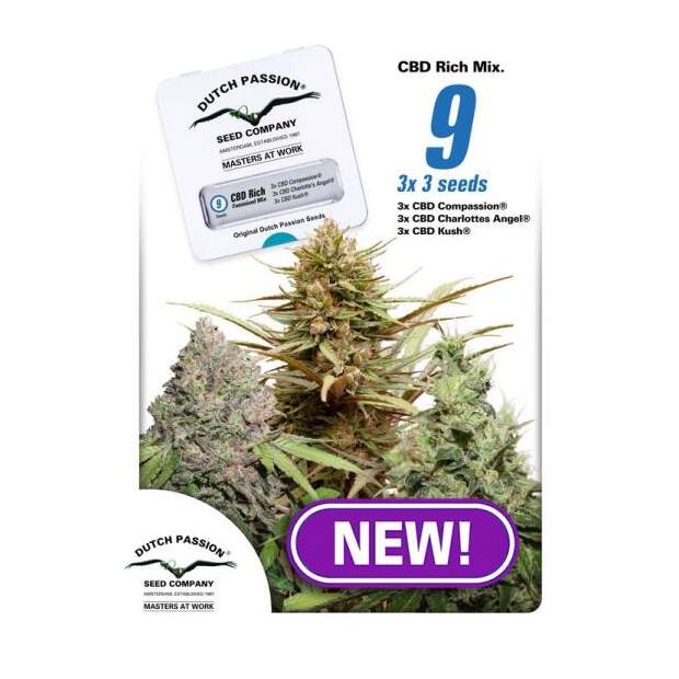 Dutch Passion CBD Feminised Mix 9 Stk feminisiert Abverkauf