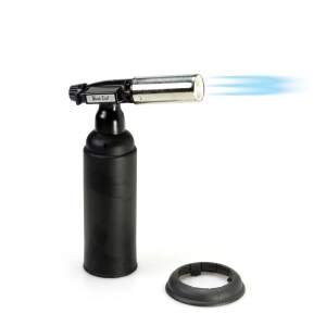 Black Leaf Torch Electronic Lighter Refillable Black