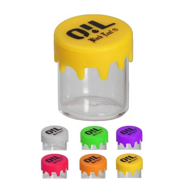 Glasdose mit Silikondeckel 7 ml
