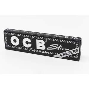 OCB Premium Slim + Tips Schwarz 1 Stk