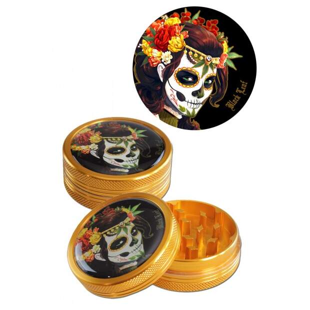 Grinder Mexican Skull 2tlg bronze