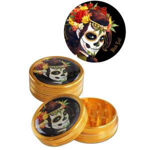 Grinder Mexican Skull 2tlg bronze