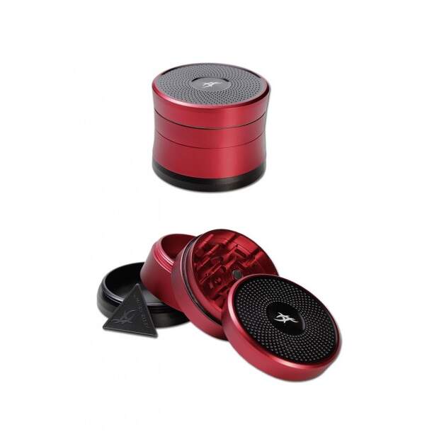 After Grow Solinder Grinder 4-tlg. Rot  H 48mm Ø 62mm