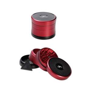 After Grow Solinder Grinder 4-tlg. Rot  H 48mm Ø 62mm